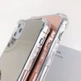 thumbnail image 7 of Compatible with iPhone 14 Pro Mirror Case Cute for Women Girls Silicone Bumper Slim Ultra Thin Case Corner Protection Case Shockproof Design Fashion Luxury Phone Case Silver, 7 of 7
