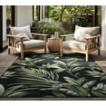 thumbnail image 6 of Stunning Transitional 8' x 10' Black and Green Polypropylene Outdoor Area Rug, 6 of 6