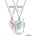 thumbnail image 4 of Collar BFF para 2 shaofei Corazón dividido grabado acero inoxidable, 4 of 4