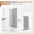 thumbnail image 2 of Standing Towel Rack Towel Rack Stand with Marble Base for Bathroom Floor SUS Stainless Steel Brushed Finish BTH, 2 of 9