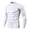 White, variant on Men's Turtleneck Fitness Long Sleeves, Turtle Neck Compression Shirts for Men