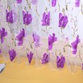 thumbnail image 4 of Cortina Gran Flower Tul Outs Window Drape para La Del () Púrpura Negra, 4 of 7