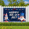 thumbnail image 6 of Decorative Gnomes Independence Day Banner Patriotic July 4th Theme Celebration for Outdoor Party Holiday Event, 6 of 8