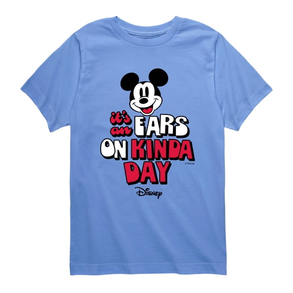 Disney - Ears on Kinda Day - Youth Boys Short Sleeve Graphic T-Shirt