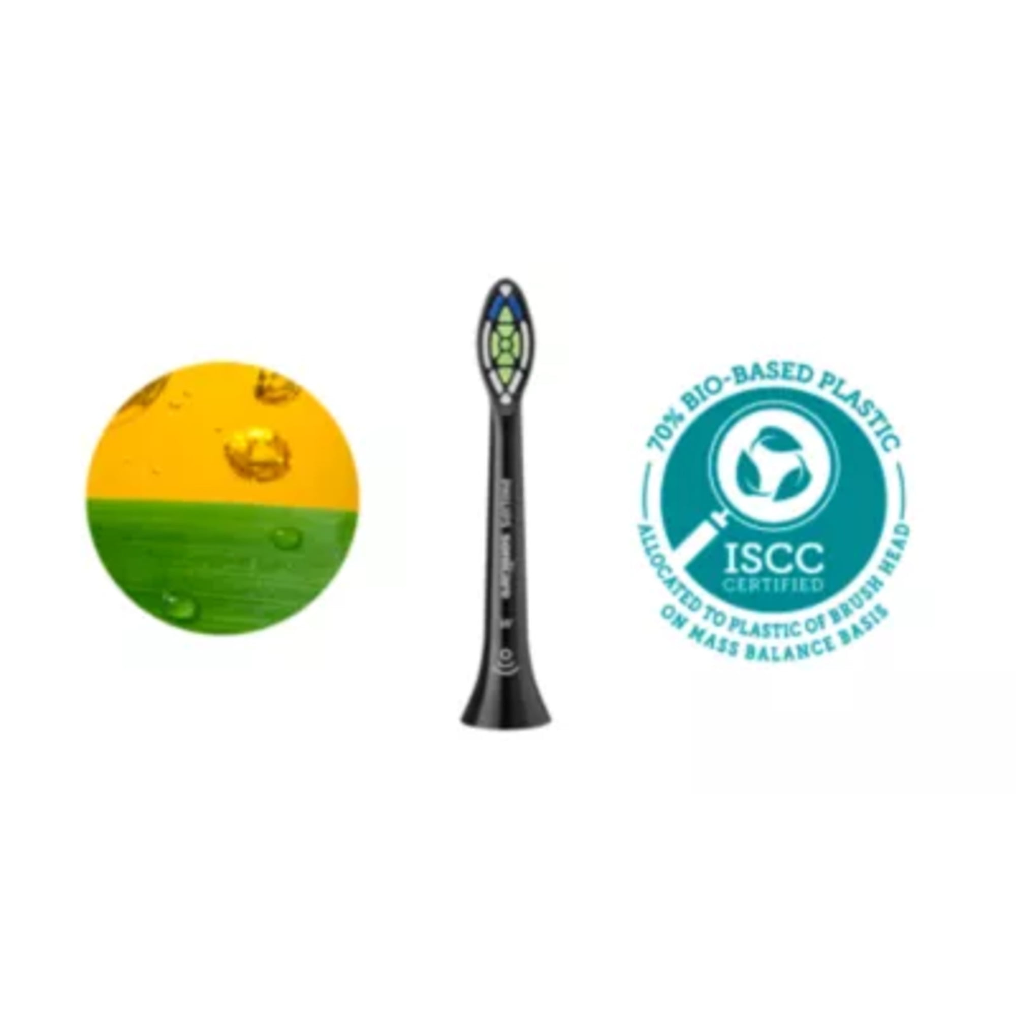 Philips Sonicare W Diamondclean - Genuine Replacement Electric Toothbrush Heads, Black, 2 Pack, HX6062/95