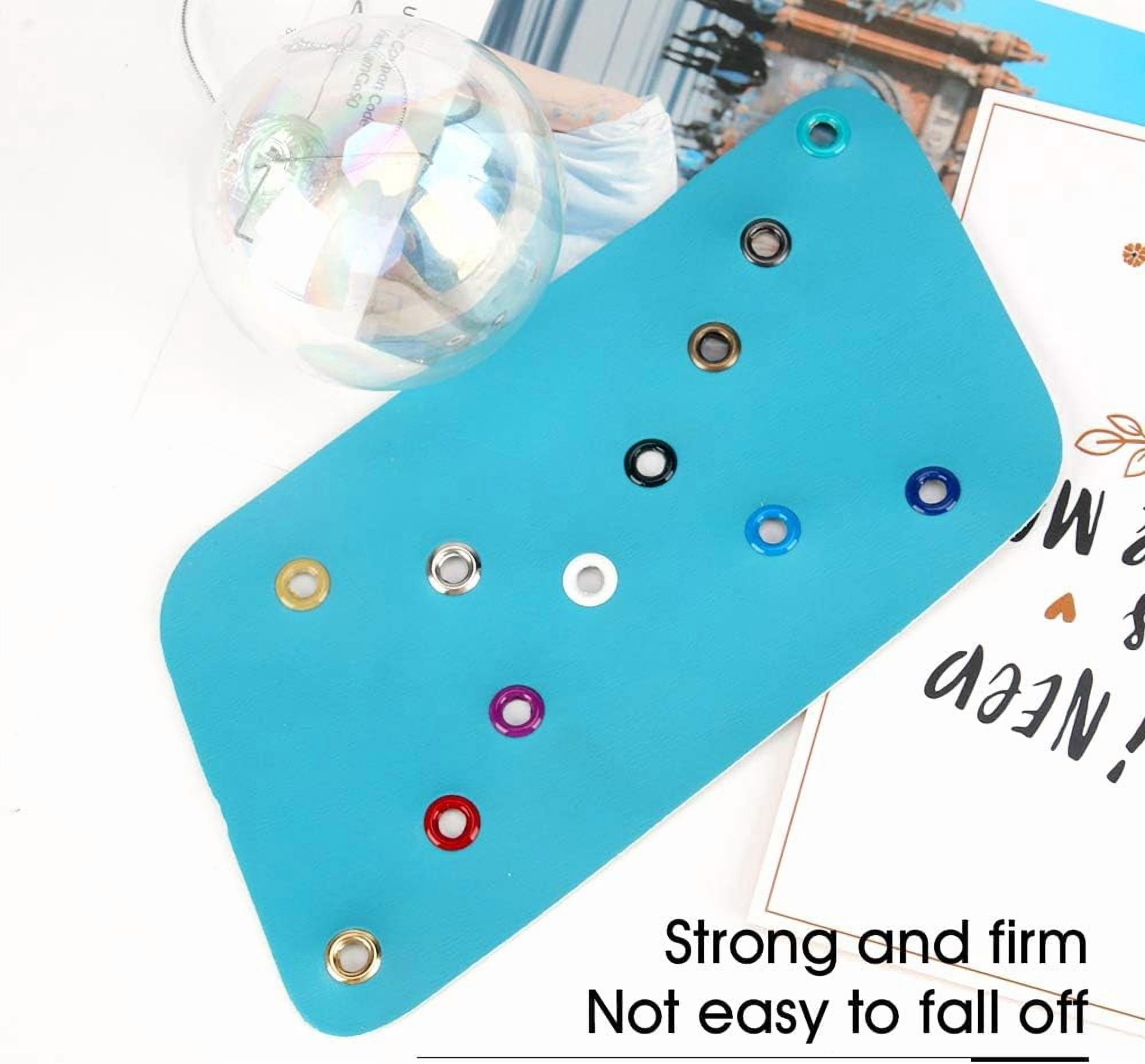 ABCISI Metal Eyelets, 600Pcs 12 Colors 3/16 inch Metal Grommets Kit, Multi-Color Grommets Kit, Metal Eyelets Set with 3 Pieces Installation Tool and Storage Box for DIY Shoes Clothes Crafts Bag