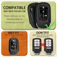 thumbnail image 2 of Key Fob Cover Compatible with Honda Accord Civic CR-V HR-V Pilot Ridgeline 2022-2026 5 Button Metal Keychain Case Holder Protector,brown, 2 of 5