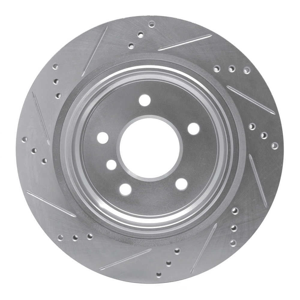 Dynamic Friction Company 631-31034D DFC Brake Rotor - Drilled And Slotted - Silver