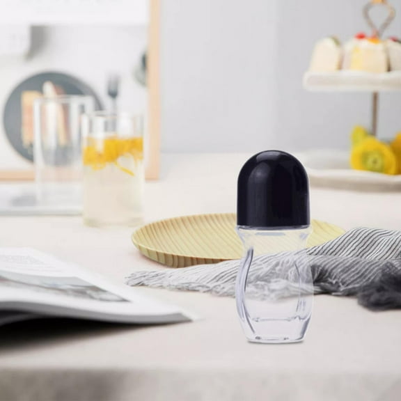 Awwp Clearance! An Empty Glass Bottle with Plastic Roll On The Bottle Have A Leakproof Bottle On The Container and Cover It with Oil Perfume and Cosmetics, 1x Deodorant Roll-On Bottle