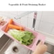 thumbnail image 5 of Colador de frutas y verduras cesta para fregadero de verduras escurridor de frutas colador ajustable sobre el fregadero, 5 of 8