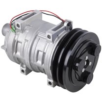 AC Compressor & 145mm Double V-Belt A/C Clutch For International Replaces Tama TM-21 488-47240 12v Seltec Zexel Valeo - BuyAutoParts