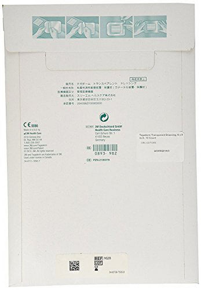 3M Tegaderm Film Transparent Dressing First Aid Gauze Box 6" x 8" 10 Count