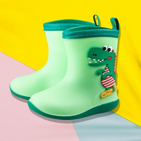 

Simplmasygenix Toddler Shoes Clearance Toddler Infant Kids Baby Girls And Boys Cute Cartoon Dinosaur Rain Boots