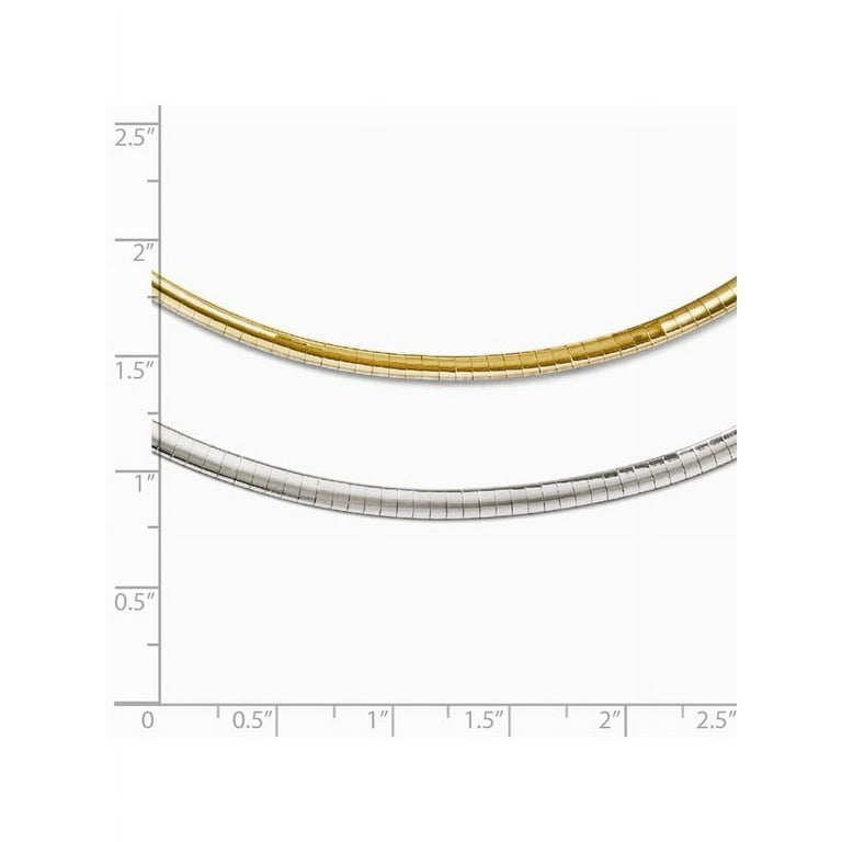 2 tone omega necklace discount