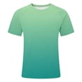 thumbnail image 4 of Mens Sun Protection UPF 50+ Shirts Gradient Long Sleeve Swim Rash Guard Running Athletic UV Fish Hiking Shirt,Light Green,L, 4 of 4