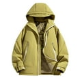 thumbnail image 1 of LOVZFMLL Jackets for Men's Stitching Drawstring Hooded Slim Fashion Jacket Coat Outwear, 1 of 4