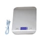 thumbnail image 1 of Báscula para alimentos, 11 lb. Báscula de cocina con función de tara de 6 unidades y pantalla LCD, báscula Digital de acero inoxidable de 0,05 Oz/1g para hornear, cocinar y hacer dieta, 1 of 2