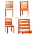 thumbnail image 6 of International Home Eucalyptus 7 Piece Wood Patio Dining Set, 6 of 13