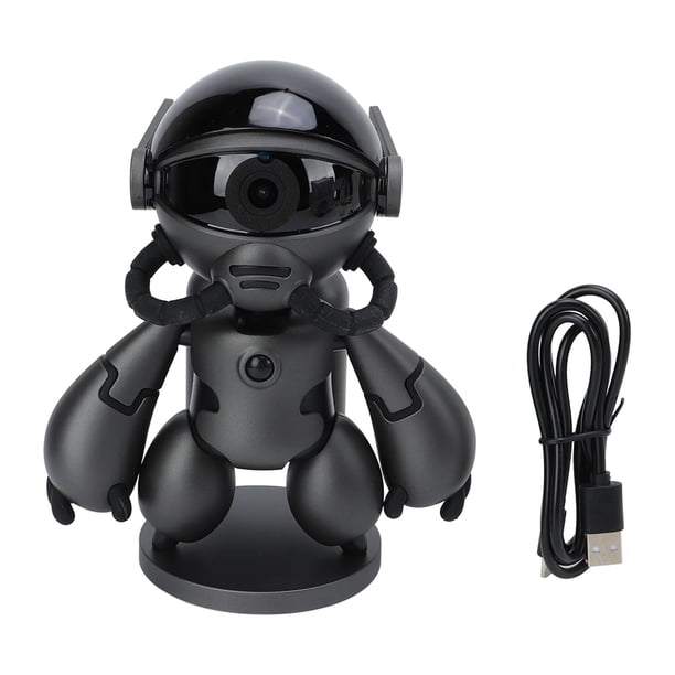Cámara Robot De Seguridad, Video En Bucle Monitoreo En Tiempo Real Cámara Inalámbrica 1920x1080P Inteligente De Bajo Consumo Con Visión Nocturna Reducción De Ruido Voz