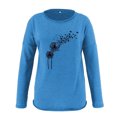 thumbnail image 3 of Camiseta de manga larga suelta con cuello redondo y estampado informal para mujer Pompotops gfhjh16102, 3 of 3