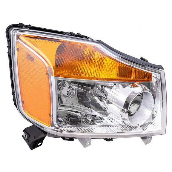 Right Headlight Assembly - Compatible with 2008 - 2015 Nissan Titan 2009 2010 2011 2012 2013 2014