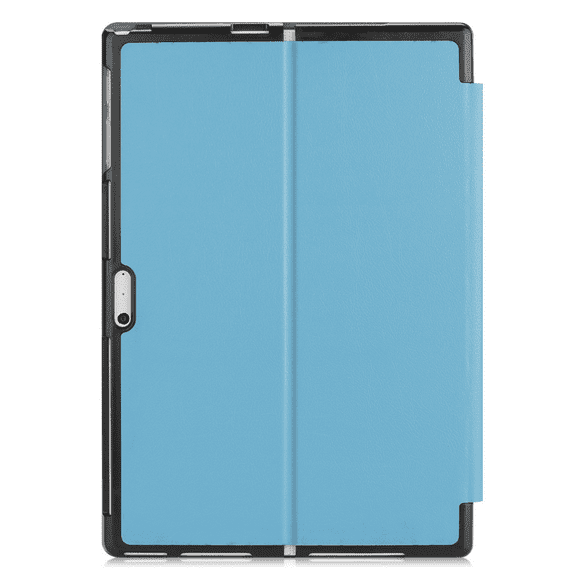 For Microsoft Surface Pro4/5/6/7 Stand Cover Pen Holder 12.3" Tablet Lightweight Hard Case (Light Blue)