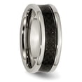 thumbnail image 4 of Chisel Titanium Polished with Black Carbon Fiber Inlay 8mm Band, 4 of 7