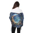 thumbnail image 4 of FORMRS Womens Scarf Winter Soft Long Big Warm Shawls Wrap Tassel Scarves, Crystal Moon, 4 of 9