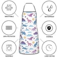 thumbnail image 6 of Sikiie Dinosaur Aprons for Kitchen Cooking Aprons, Chef Apron for Men Women Chef, 6 of 7