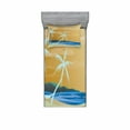 thumbnail image 2 of Ambesonne Tropical Fitted Sheet & Pillow Sham Set, Sandy Exotic Beach, Queen, Navy Cream, 2 of 3