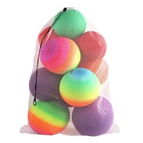 GSE Games & Sports Expert 24"x36" Large Mesh Drawstring Bag for Sports Balls, Football, Basketball, Volleyball, Playground Ball, Swimming. Great for Laundry, Travel, Gym and Collecting Toys - White