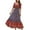 Blue womens dresses, variant on up to 60% off Gifts Usmixi Formal Dresses for Women Short Sleeve Square Neck Western Print Summer Maxi Dresses Puff Sleeve Ruffle Swing Vintage Beach Bohemian Dress Blue S Up to 65% off