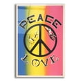 thumbnail image 1 of Epic Art 'Peace, Love' by Epic Portfolio, Acrylic Glass Wall Art, 24"x36", 1 of 8