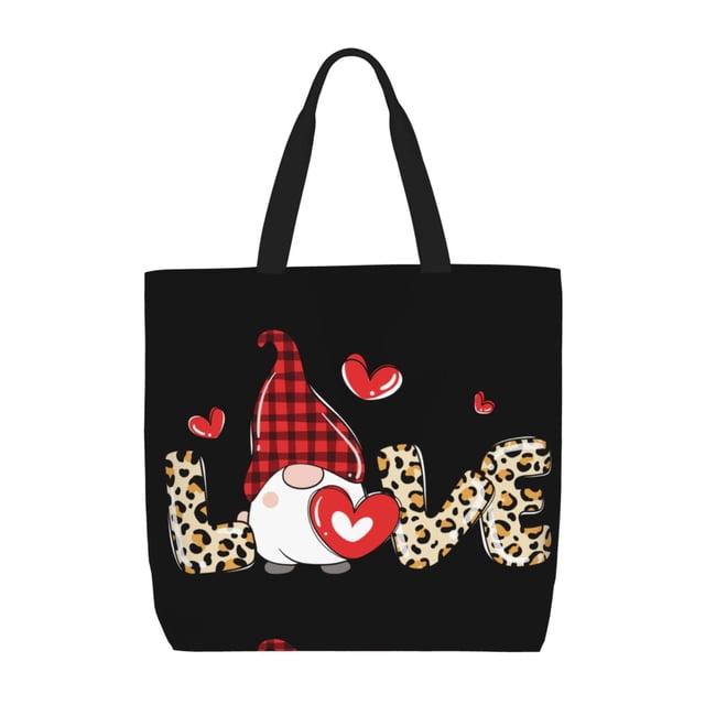 Easygdp Love Gnomes Bolsa Tote para Mujer, Bolso de Hombro para Trabajo, Playa, Viajes, Compras y Supermercado