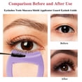 thumbnail image 4 of LANFENG Reusable Silicone Eyelash Separator Mascara Guard Mermaid Eye Tool Purple - 3-in-1 Application aid, 4 of 7