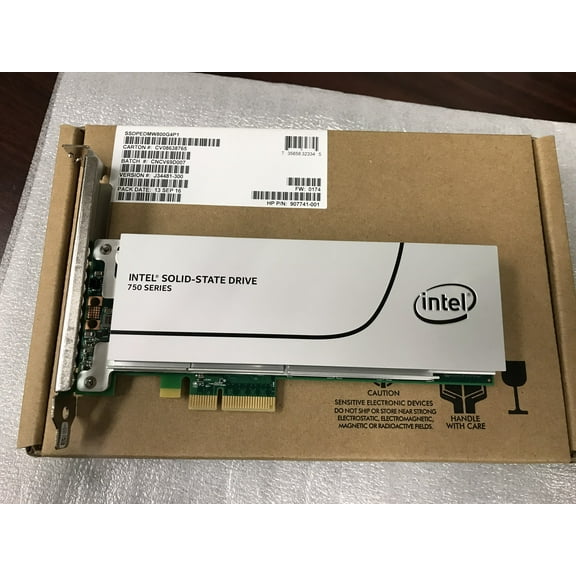 SSDPEDMW800G4 Intel 750 Series 800GB MLC PCI Express 3.0 x4 NVMe (PLP) HH-HL Add (907741-001)