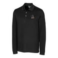 thumbnail image 2 of Men's Cutter & Buck Black Delaware Fightin' Blue Hens Vault Advantage Tri-Blend Pique Big & Tall Long Sleeve Polo, 2 of 3