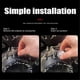 thumbnail image 4 of M20x1.5 Motorcycle Oil Gauge Oil Temperature Gauge Engine Temperature Gauge Accessories Compatible with Tr300 Compatible with X350 Silver, 4 of 5