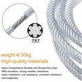 thumbnail image 2 of Heavy-Duty Guide Wire For Outdoor String Lights, Multipurpose Usage With Easy To Install Stainless Steel Cable, Anti-Corrosion And Rust Resistance, Ideal For Patio, Gazebo Decorations, 20M, 2 of 5