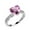 Pink, variant on CILENON Rings for Women Sterling Silver Heart Diamond Ring Elegant Rhinestone Ring for Women Fashion Full Zircon Copper Rings for Women Size 6 10 Rings for Women Non Tarnish Pinky Ring (White,9)