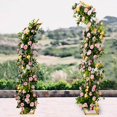 thumbnail image 2 of Efavormart Set Of 2 | Gold Metal Curved Top Wedding Arch Frames, Balloon Flower Backdrop Stands - 6ft, 8ft, 2 of 9