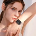 thumbnail image 5 of ZYX Floral Engraved Silicone Band for Apple Watch, Women's Cute Flower Sport Strap, Milk Tea Brown, 38mm/40mm/41mm/42mm(Series 10 11), 5 of 5