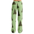 thumbnail image 3 of Satingcolo Christmas Pajama Pants for Women Elastic Waist Wide Leg Lounge Bottoms Christmas Pajamas Christmas Pants For Women, 3 of 5
