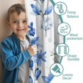 thumbnail image 3 of Blackout Kids Curtains,Blue Flowers and Butterflies Childrens Insulated Curtains Set Of 2,Bedroom Essentials,Toddler Room Decor 52x63in(132x160cm), 3 of 4