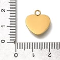 thumbnail image 4 of 10 pc Ion Plating(IP) 304 Stainless Steel Enamel Pendants Real 14K Gold Plated Heart with Star Charm Mixed Color 17x15x3mm Hole: 2.5mm, 4 of 4