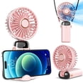 thumbnail image 1 of Ventilador portátil Koonie con base de 8 horas y 5 velocidades color rosa, 1 of 6