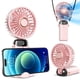 thumbnail image 1 of Ventilador portátil Koonie con base de 8 horas y 5 velocidades color rosa, 1 of 6