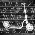 thumbnail image 3 of Robertson, Walter 12x12 Black Modern Framed Museum Art Print Titled - Blackboard Scooter, 3 of 5