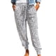 thumbnail image 1 of Pantalones deportivos holgados con cintura elástica, cordón ajustable y bolsillos para mujer, 1 of 5
