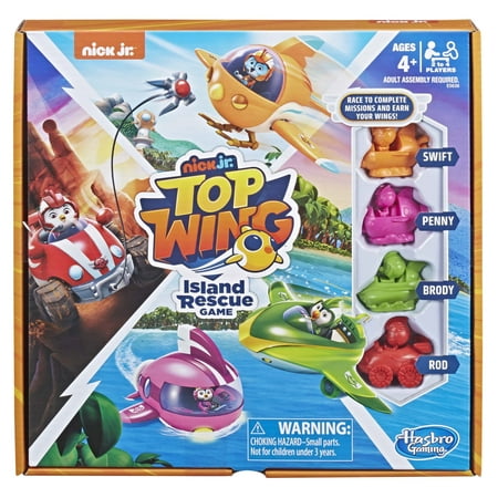 Top Wing Island Rescue Board Game, For Kids Ages 4 and (Best Wing Commander Game)